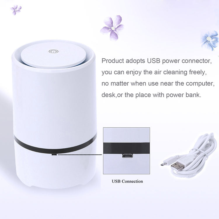 Cross-border air purifier USB desktop desktop air freshener small anion mobile lung treasure OEM wholesale